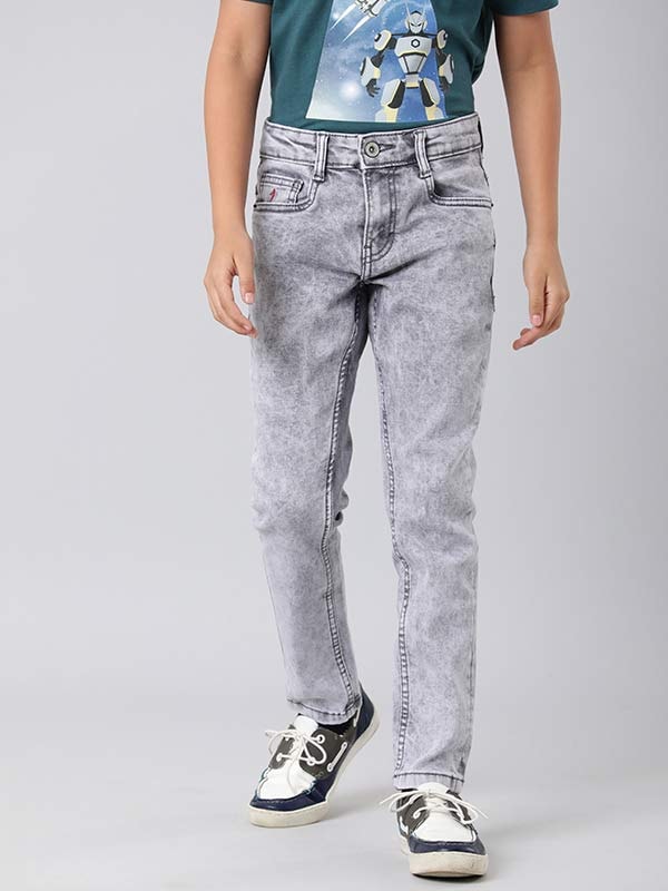Light Grey Regular Fit Jeans